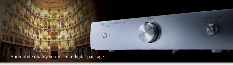 Audiophile quality souns in a digital package.
